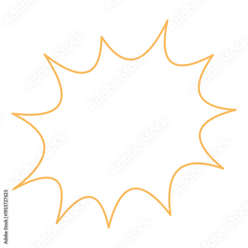 Outline Comic Blast Frame