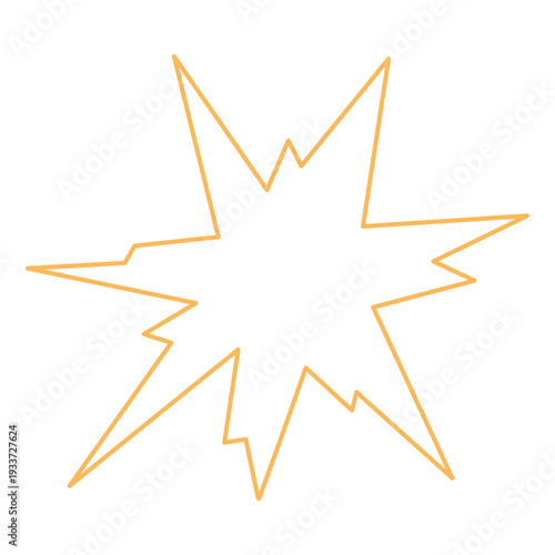 Thin Outline Starburst Element