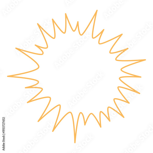 Round Outline Starburst Frame