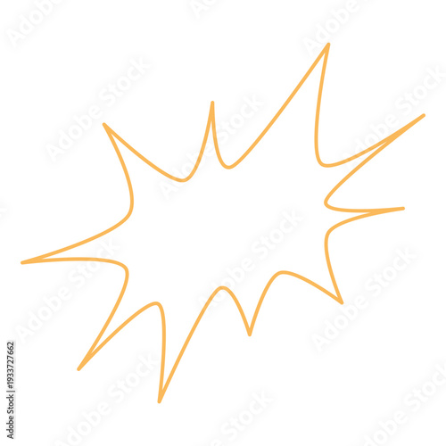 Irregular Outline Blast Shape