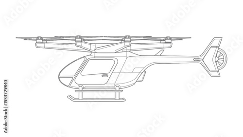 Futuristic Aircraft Concept: A sleek, modern aircraft with a unique design, poised to revolutionize urban transport, embodies the future of flight.
