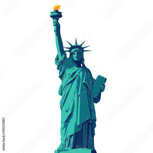 Statue of Liberty Torch Flame Iconic Landmark New York City USA