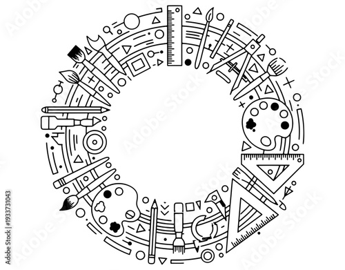 Ancient circular diagram featuring symbols and mathematical or astrological notations

