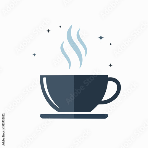 コーヒーカップの簡単イラスト