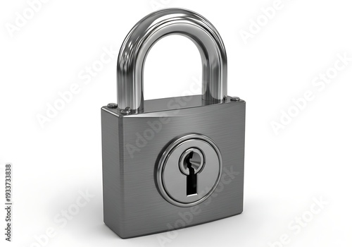 Wallpaper Mural A shiny metal padlock with a keyhole Torontodigital.ca