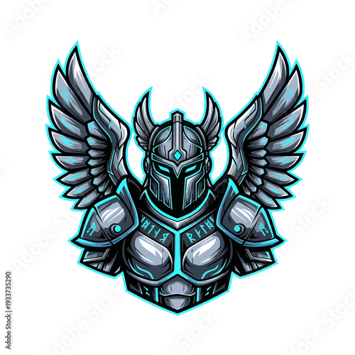 Medieval Knight Armor Illustration Design.