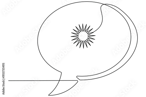 Vector illustration of fish bird and abstract background with colorful symbols and patterns