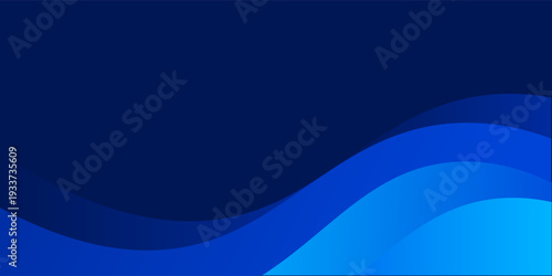 Blue waves background vector. Fluid gradient shapes composition. Futuristic design concept. Trendy.