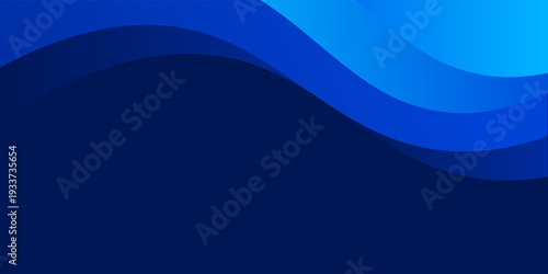 Blue waves background vector. Fluid gradient shapes composition. Futuristic design concept. Trendy.