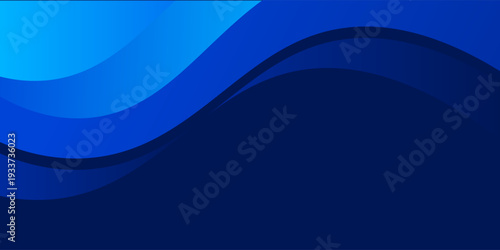 Blue waves background vector. Fluid gradient shapes composition. Futuristic design concept. Trendy.