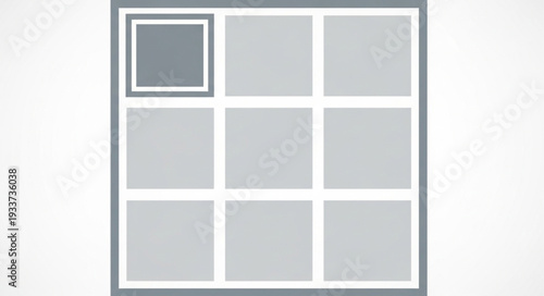 Grid layout with one selected square highlighted.