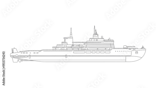 Submarine Silhouette: A meticulously crafted outline of a submarine, showcasing the sleek contours and technical intricacies of maritime engineering.