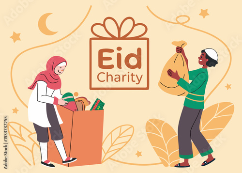 A diverse group of people working together to prepare food for an eid celebration isolated on transparent background, isolated on white background, Vector