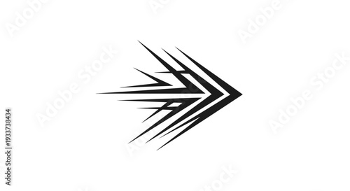Abstract Tribal Arrow Symbol - Fast Forward Motion Graphic