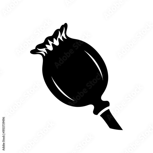 High-quality flat lay of a sleek black frying pan with handle, perfect for cooking, kitchen design, and culinary advertising.