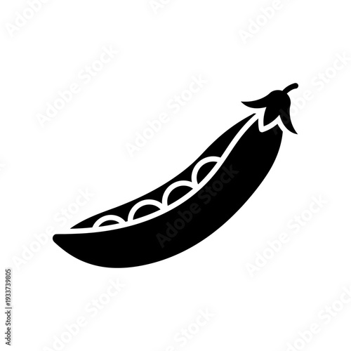 High-contrast black and white illustration of a ripe banana with visible seeds, perfect for health, food, and design projects.