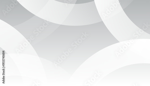 Abstract white  transparent geometric dynamic shapes element on gray gradient background, Vector illustration