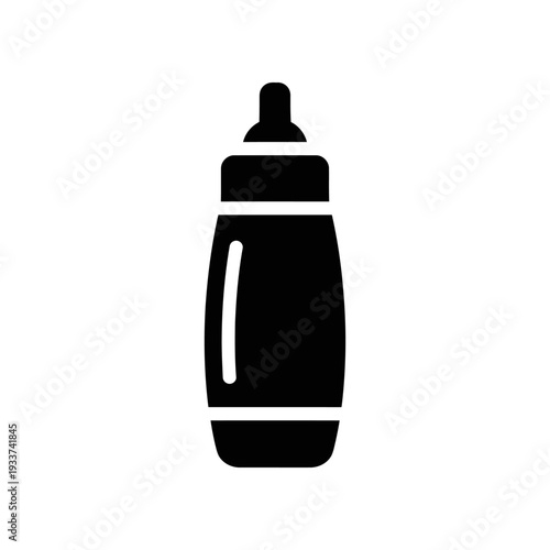 Clean and modern image of a baby bottle with minimalist design, perfect for parenting, feeding, and infant care projects.