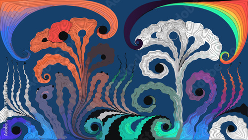 Seamless vintage peacock feather pattern with ornate paisley swirls and floral line art design for a retro textile wallpaper backdrop or nature-inspired fabric print ornament