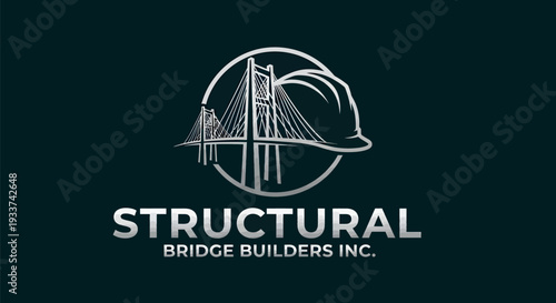Structural Bridge Builders Inc. Logo with Hard Hat and Bridge.