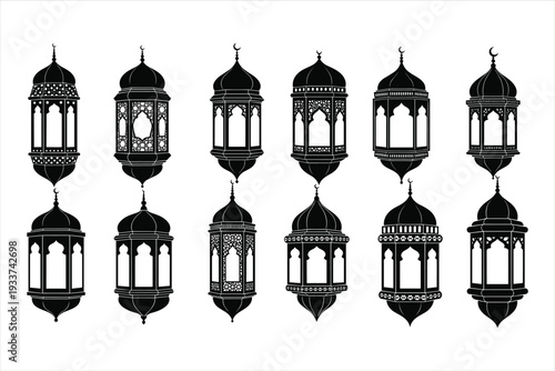 fotograami islamic lamp icon sets