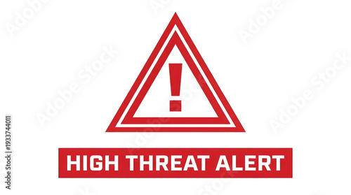 Critical security warning sign indicating immediate danger and requiring urgent attention for protection against potential risks and system breaches