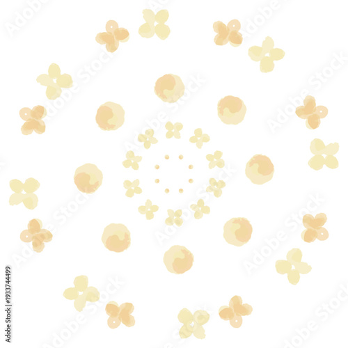 夜空に開く打ち上げ花火の水彩イラスト 幼稚園・保育園向け8月のやさしい挿絵シリーズ