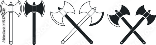 Battle axes clipart collection high quality axe illustrations