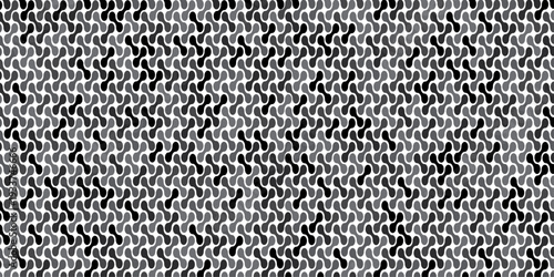 seamless pattern metal grid meatball wall decoration with chains circle wallpaper black and gray paper ornament cover, page, banner template design.