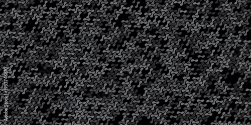 seamless pattern metal grid meatball wall decoration with chains circle wallpaper black and gray paper ornament cover, page, banner template design.