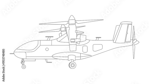 Aerospace Innovation: A sleek, detailed illustration of an aircraft, showcasing cutting-edge engineering and design.