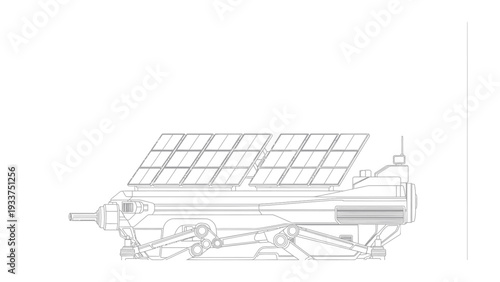 Solar Power Innovation: A futuristic design featuring advanced solar panels harnessing the sun's energy, showcasing cutting-edge technology and eco-friendly innovation.