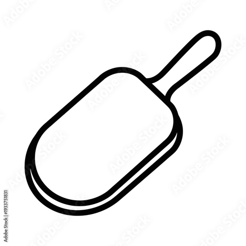 High-quality isolated image of a sleek black frying pan with wooden handle, perfect for cooking and kitchen design projects.