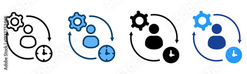 Discipline Icon Multiple Style Vector Collection   