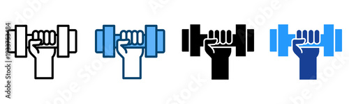 Exercise Icon Multiple Style Vector Collection   