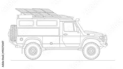 Solar Powered Overland Vehicle: An eco-friendly overland vehicle equipped with solar panels.
