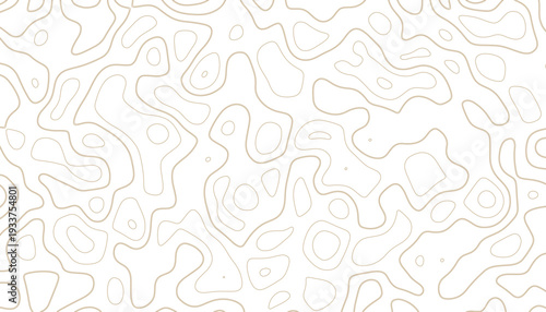 Topographic map contour lines abstract background beige