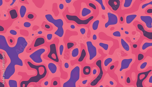 Pink and purple organic blob pattern background abstract