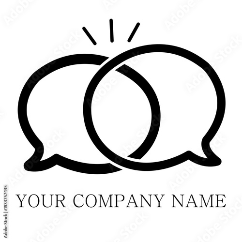 logo, black, icon, symbol, design, vector,  business, illustration, 
together, empathy, expansion, synergy, thought, sparkle, shine