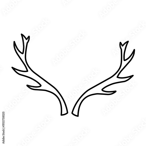 Deer Antlers icon vector