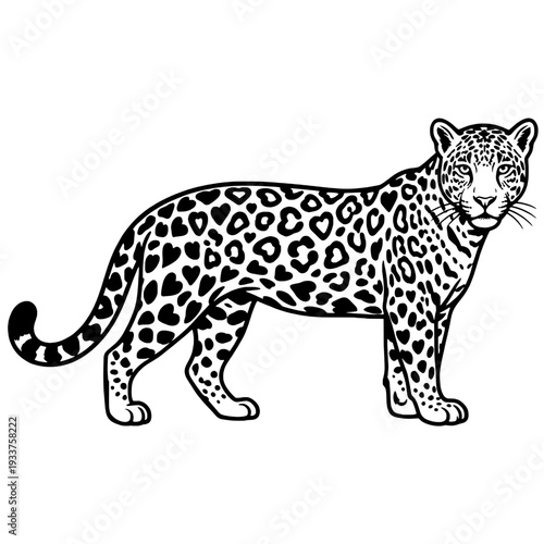Photography Silhouette of a wild cat