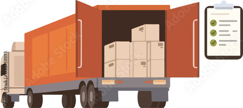 Streamline your logistics with this efficient delivery truck and checklist