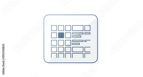Calendar icon with a highlighted day for scheduling appointments.
