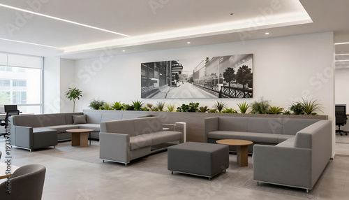 Wallpaper Mural Modern Open-Plan Office with City View and Natural Light
 Torontodigital.ca