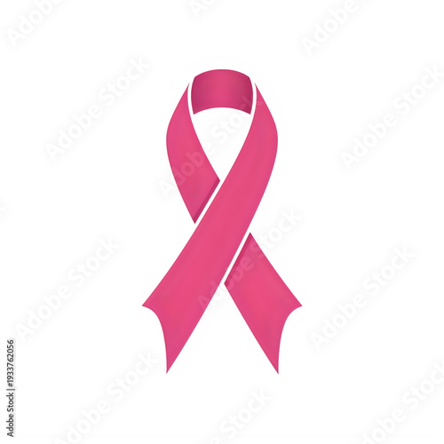Pink breast cancer awareness ribbon symbol transparent background