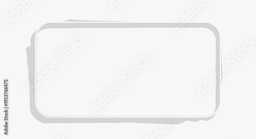 White rectangular container with shadow on white background.