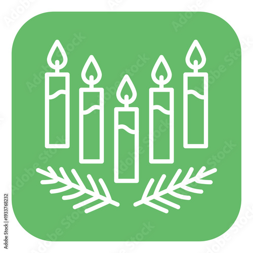 Advent Candle Vector Icon