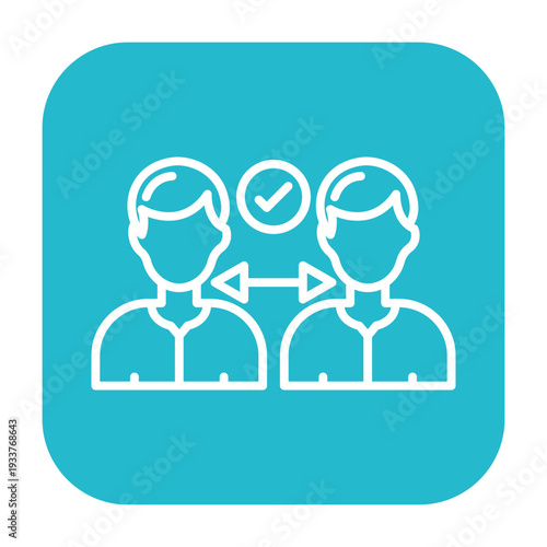 Social Distancing Vector Icon