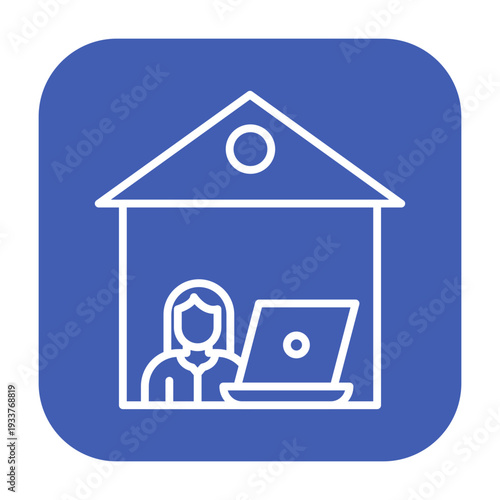 Remote Job Vector Icon