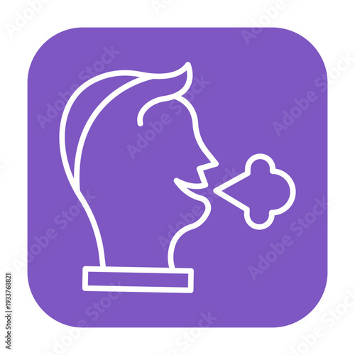 Shortness of Breath Vector Icon